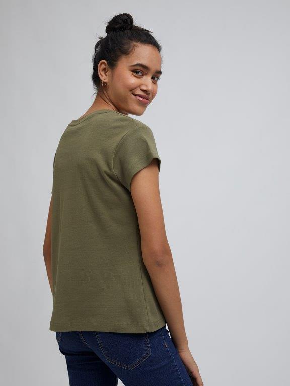T-Shirts, Lime Green Zudio Crop Top Size Xs